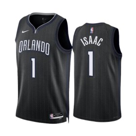 Dres Orlando Magic Jonathan Isaac 1 Nike 2022-23 City Edition Crno Swingman